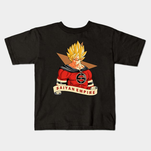 Saiyan Empire Kids T-Shirt by ES427